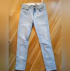 Stella McCartney embroidery jeans